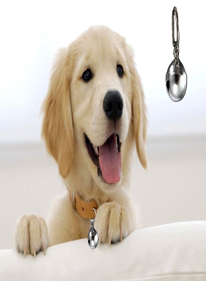 Pups&Pets Bell Collar Tag Cum Pendant for Dog/Puppy/Kitten/Cat (Silver). - Image 1